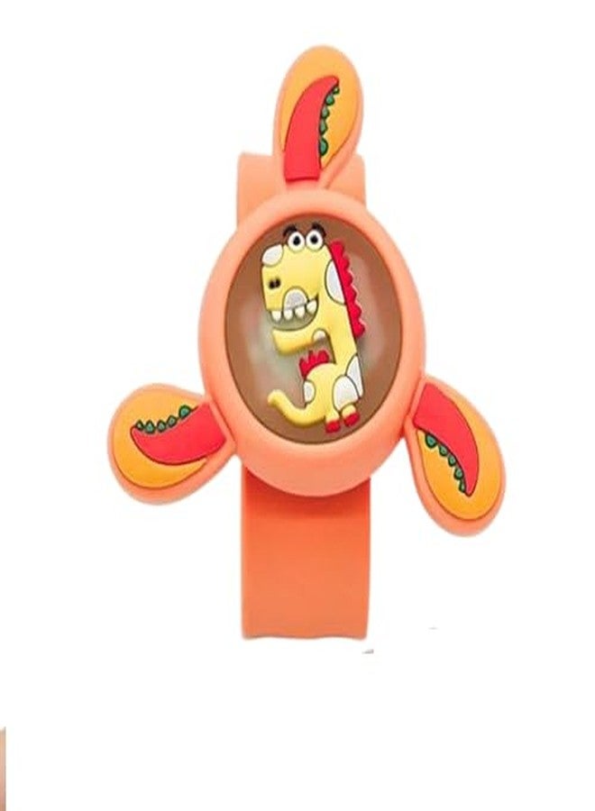 BSP سوار معصم للأطفال من BSP، مناسب للأولاد والبنات، سوار دوار لطيف برسومات كرتونية مع إضاءة LED، هدية رائعة لأعياد الميلاد للأطفال (عبوة من قطعة واحدة). - Image 1